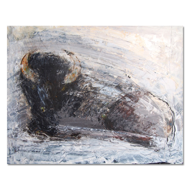 Bison - Acrylic on panel